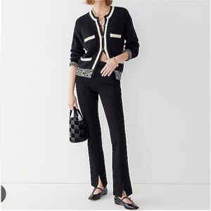 J. Crew Flare-leg Trouser in Italian Ponte BD309 Size Small Petite